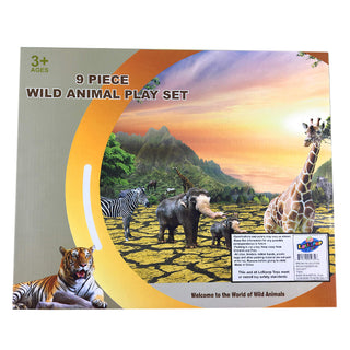 Safari Wildlife Playset 9pc