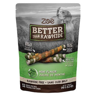Zoe Better than Rawhide Twists Mint 12pk