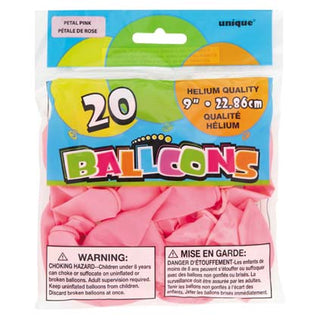 Balloons Petal Pink 9in 20pk