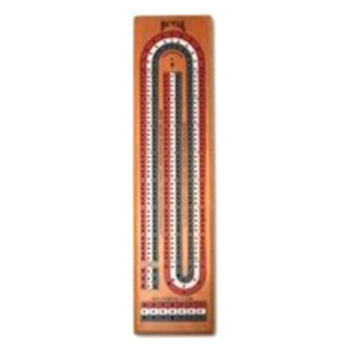 Bicycle Wooden 3 Lane Cribbage Board