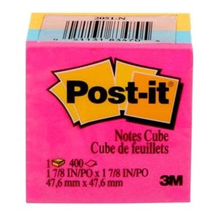 Post It Notes Cube Orange 2in x 2in 400 Sheets