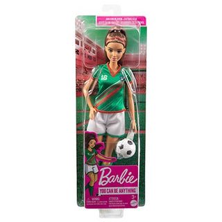Barbie Soccer Doll Green Shirt