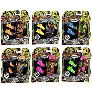 Hot Wheels Skate Neon Bones Fingerboard plus Shoe Asst