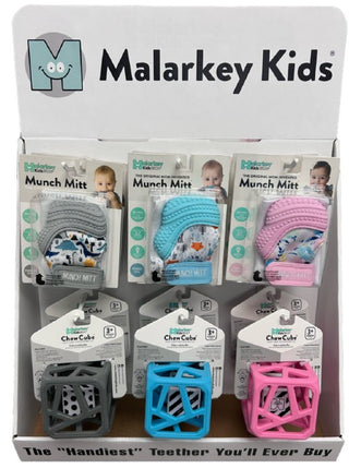 Malarkey Kids Munch Mitt and Chew Cube Starter Pack 15pcs D1