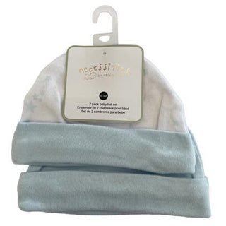 Blue Galaxy Cuff Beanie Set Newborn