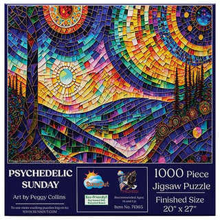 Sunsout Puzzle 1000pc Psychedelic Sunday