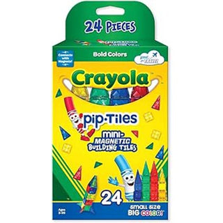 Crayola Mini Bold PIP Magnetic Tiles 24 Piece Set
