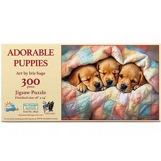 Sunsout Puzzle 300pc Adorable Puppies