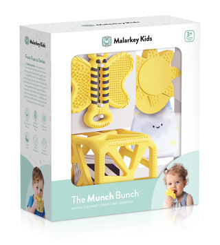 Malarkey Kids The Munch Bunch 3pc Sensory Teething Gift Set