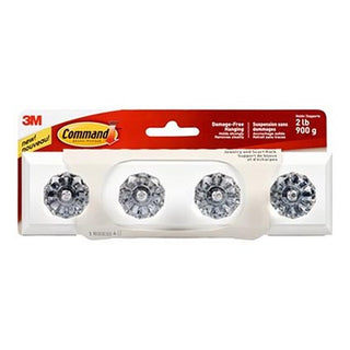 Command Jewelry and Scarf Rack 2Lbs