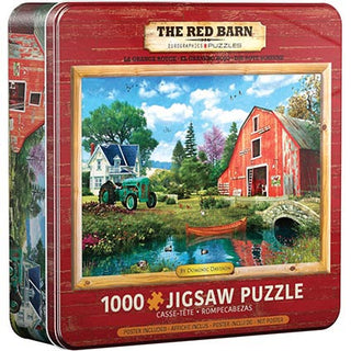 Puzzle The Red Barn Tin 1000pc