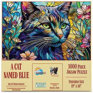 Sunsout Puzzle 1000pc A Cat Named Blue