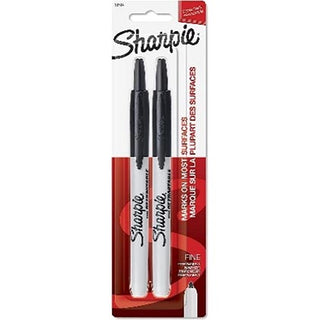 Sharpie Retractable Marker Fine Point Black 2pk