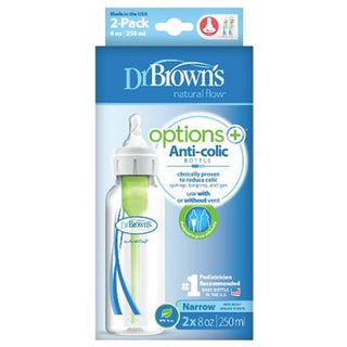 Dr Browns Options Narrow AntiColic Baby Bottle 8oz 2pk