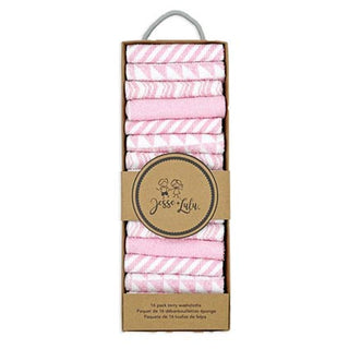 Pink Zigzag Washcloth 16pc