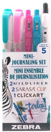 Zebra Journalling Set 5pk