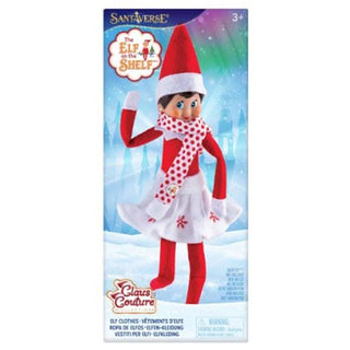 Elf on the Shelf Claus Couture  Snowflake Skirt and Scarf