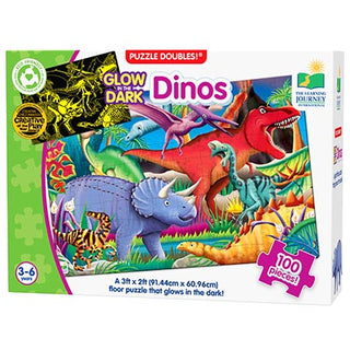 Learning Journey Puzzle Doubles Dinos Glow in the Dark