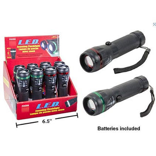 LED Flashlight Zooming Asst CDU12