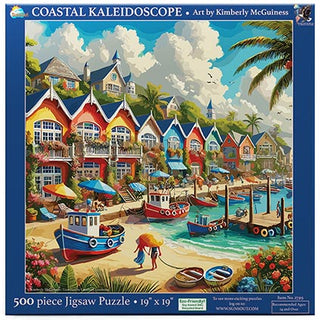Sunsout Puzzle 500pc Coastal kaleidoscope