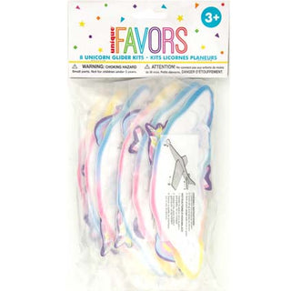 Party Favours Unicorn Glider Kit 8pk