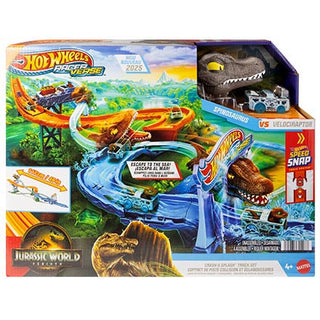 Hot Wheels Jurassic World Crash and Splash Track Set