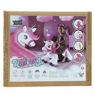 Xootz 6V Unicorn Ride On Lithium - White