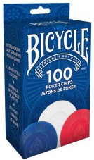 Bicycle 100 Count Plastic Poker Chips
