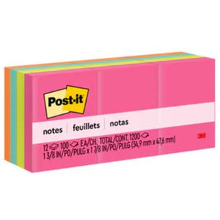 Post It 1.5In X 2In 12Pk