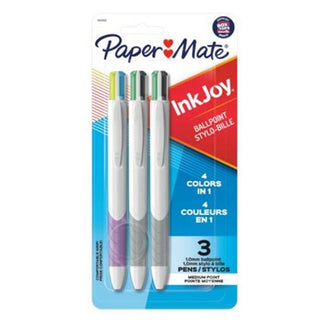Paper Mate Quatro Retractable Ballpoint Pen 3pk