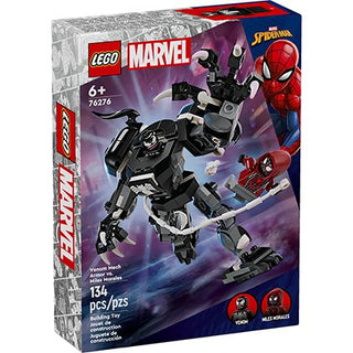 Lego Marvel Venom Mech Armor vs Miles Morales 134pc
