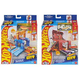 Hot Wheels City Play and Go Set Asst