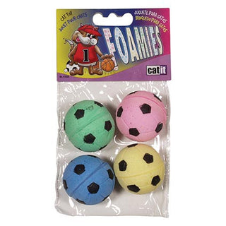 Catit Sponge Soccer Balls 4pk