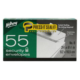Hilroy Security Envelopes Press and Seal 8 55pk