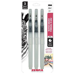 Zebra Zebra Water Brush Pen 3pk