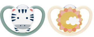 NUK Space Pacifier Size2 2pk Sunny Zebra