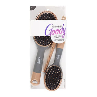 Goody Oval Cusihion Brush and Comb Combo 3pk D3