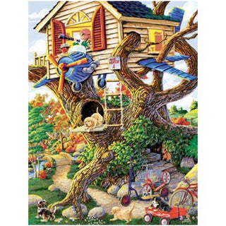 Sunsout Puzzle Boys Treehouse 300pc