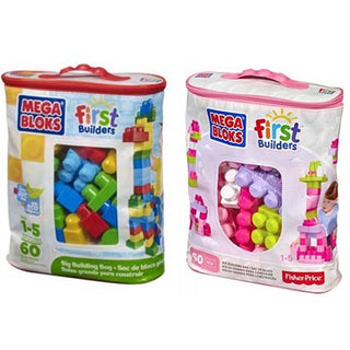 Mega Bloks Big Building Bag 60pc Asst