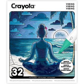 Crayola 32Pg Adult Colouring Book Vibing