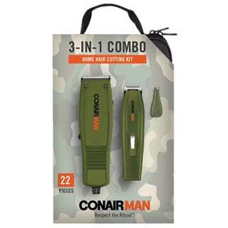 Conair Man 3 In 1 Camo Combo Kit 22 Pieces