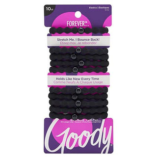 Goody Ouchless Forever Thin Hair Elastics 10pcs. Black D3