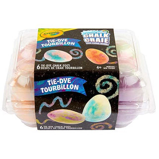 Crayola Washable Sidewalk Chalk Tie Dye 6pk