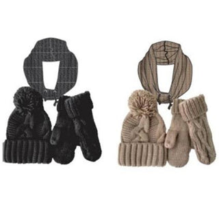 Secret Chunky Cable Gift Set Toque Mitten Snood