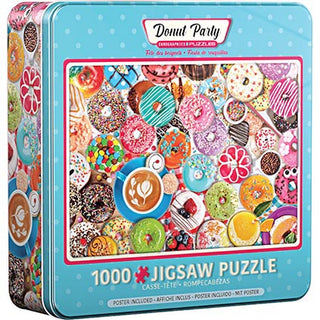 Puzzle Donut Party Tin 1000pc