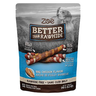 Zoe Better than Rawhide Twists BBQ Chicken 12pk