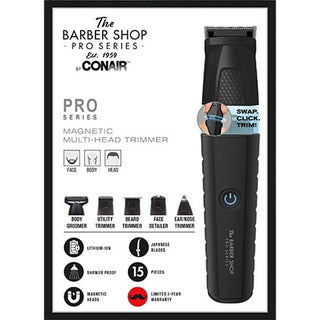 Conair The Barber Shop Lithium Ion Magnetic Trimmer Set 15Pc