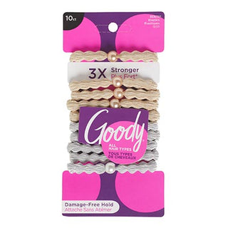 Goody Forever Elastics Blonde Silver 6mm 10pcs D3