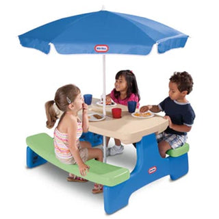 Little Tikes Easy Store Picnic Table with Umbrella