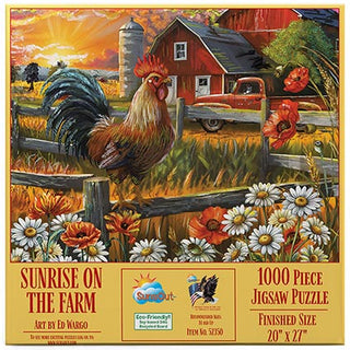 Sunsout Puzzle 1000pc Sunrise on the Farm